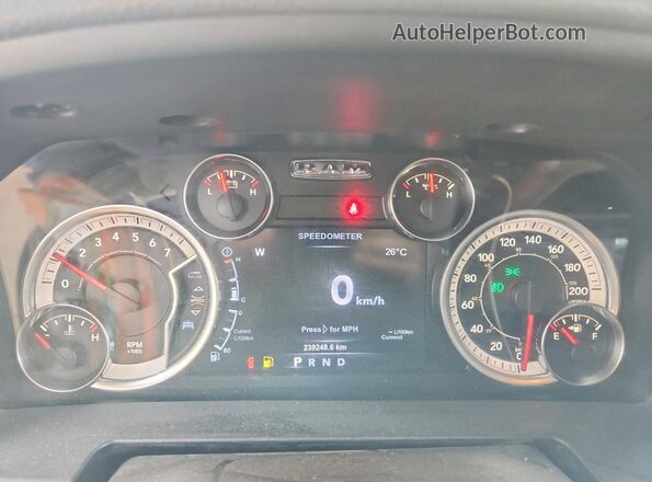1C6RR7TT6HS865896 2017 RAM 1500 Black Widok zestawu wskaźników