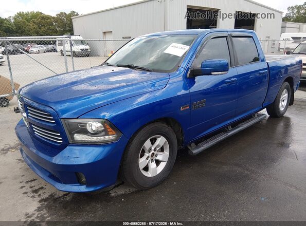 1C6RR7UT3GS347239 2016 RAM 1500 Blue Передня ліва чверть