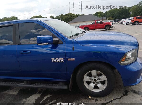 1C6RR7UT3GS347239 2016 RAM 1500 Blue Вид задньої частини салону