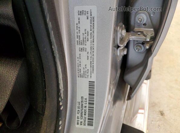 1C6RREFG3SN735129 2025 RAM 1500 Silver Widok naklejki z numerem VIN