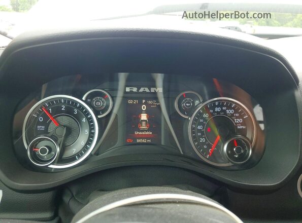 1C6RREFT5KN806036 2019 RAM 1500 White ხელსაწყოთა პანელის ხედი