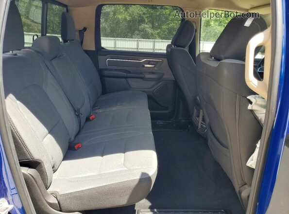 1C6RREMT7KN768599 2019 RAM 1500 Blue Rear seats view