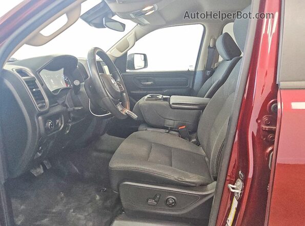1C6RRFCG3MN714455 2021 RAM 1500 Burgundy წინა სალონის ხედი