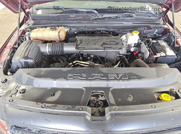 1C6RRFCG3MN714455 2021 RAM 1500 Burgundy უკანა სალონის ხედი