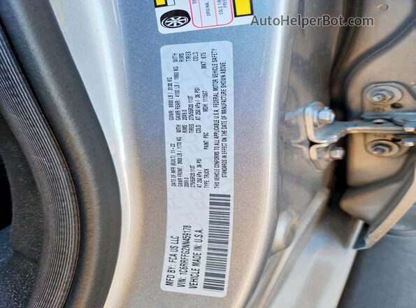 1C6RRFFG2NN459178 2022 RAM 1500 Silver VIN կոդի պիտակի տեսք