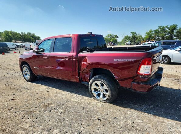 1C6RRFFGXNN405448 2022 RAM 1500 Burgundy Rear left