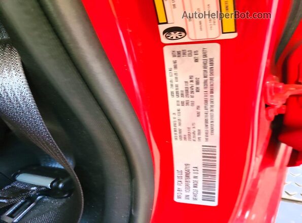 1C6SRFBT6MN547119 2021 RAM 1500 Red Widok naklejki z numerem VIN