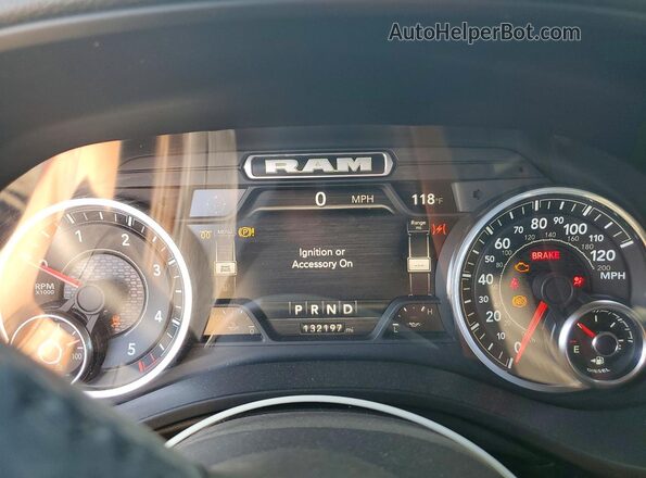 1C6SRFFM6NN268709 2022 RAM 1500 Gray Вид щитка приладів