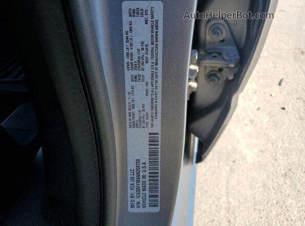 1C6SRFFM6NN268709 2022 RAM 1500 Gray Вид наклейки з VIN-кодом