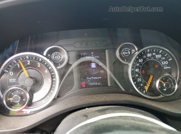 1C6SRFFT2LN101574 2020 RAM 1500 Burgundy Սարքավորումների վահանակի տեսք