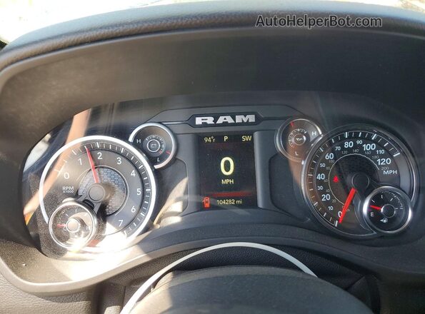1C6SRFFT2LN402734 2020 RAM 1500 Синий Вид щитка приборов
