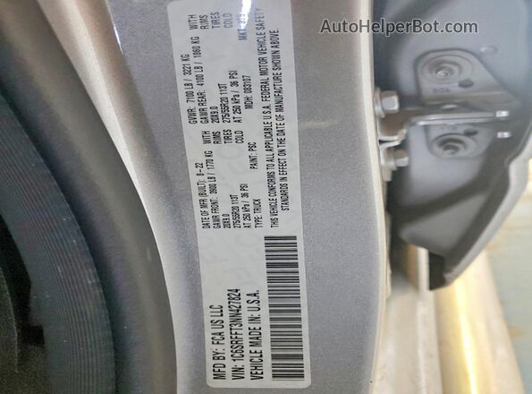 1C6SRFFT3NN427824 2022 RAM 1500 Silver Engine compartment view