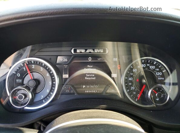 1C6SRFFT5MN762629 2021 RAM 1500 White Սարքավորումների վահանակի տեսք