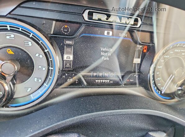 1C6SRFHT0KN910521 2019 RAM 1500 Черный Вид щитка приборов