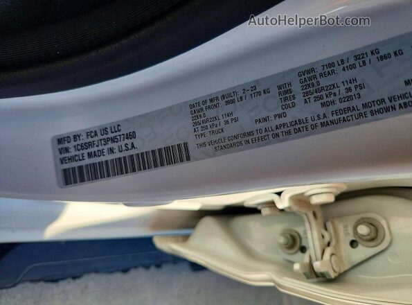 1C6SRFJT3PN577460 2023 RAM 1500 White Engine compartment view