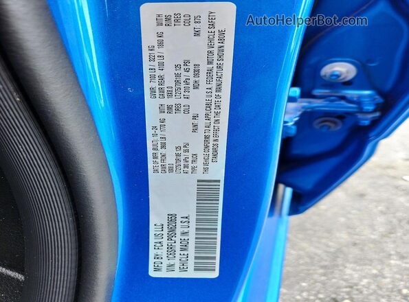 1C6SRFLP9SN620658 2025 RAM 1500 Blue VIN sticker view