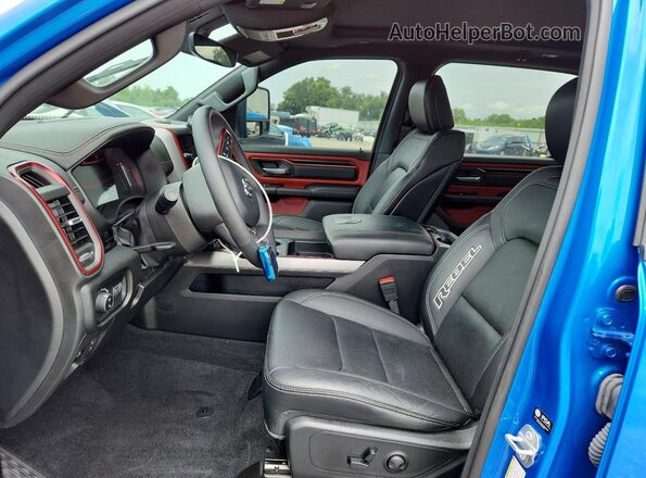 1C6SRFLP9SN620658 2025 RAM 1500 Blue Front interior view
