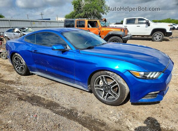1FA6P8AM1H5244377 2017 FORD MUSTANG Blue Widok z tyłu