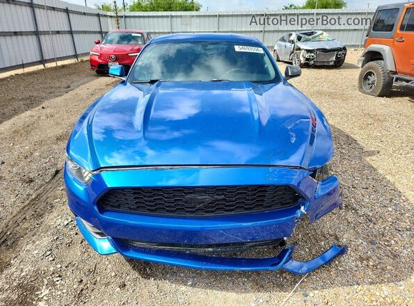 1FA6P8AM1H5244377 2017 FORD MUSTANG Blue Widok wnętrza z przodu