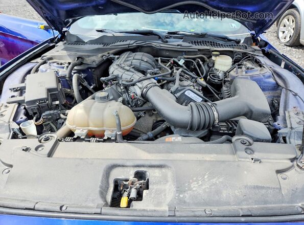 1FA6P8AM4G5321001 2016 FORD MUSTANG Синий Вид задней части салона
