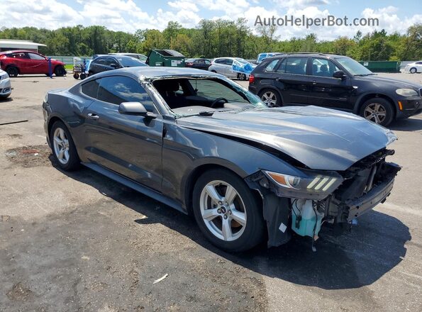 1FA6P8AM5H5343607 2017 FORD MUSTANG Серый Передняя правая четверть
