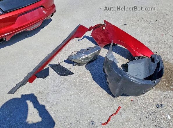 1FA6P8AM9H5212714 2017 FORD MUSTANG Red Вид підкапотного простору
