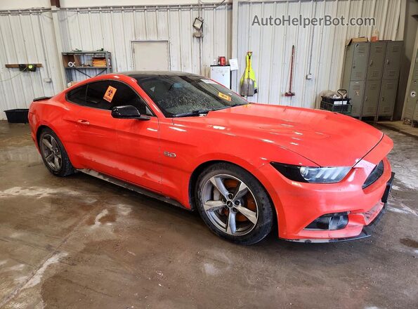 1FA6P8CF0G5285662 2016 FORD MUSTANG Оранжевый Передняя правая четверть