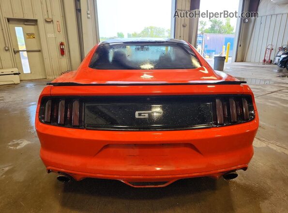 1FA6P8CF0G5285662 2016 FORD MUSTANG Оранжевый Вид сзади