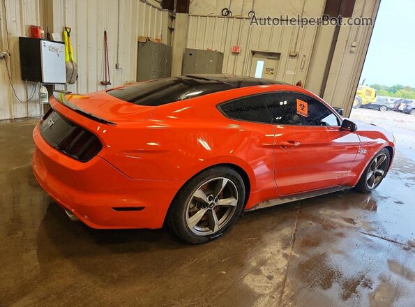 1FA6P8CF0G5285662 2016 FORD MUSTANG Оранжевый Задняя правая четверть