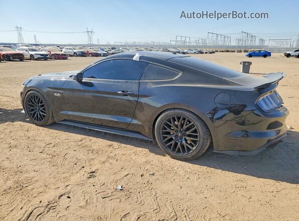 1FA6P8CF0H5210235 2017 FORD MUSTANG Black Trasero izquierdo