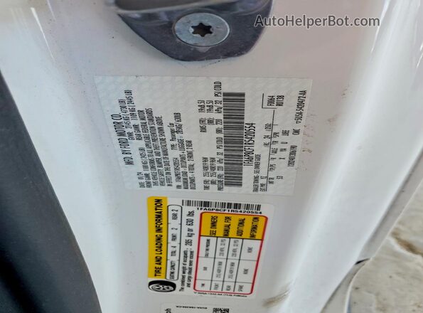 1FA6P8CF1R5420554 2024 FORD MUSTANG White Widok komory silnika