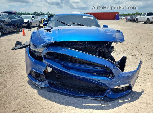 1FA6P8CF2H5255984 2017 FORD MUSTANG Blue Widok z przodu