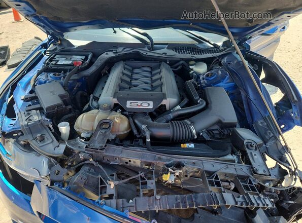 1FA6P8CF2H5255984 2017 FORD MUSTANG Blue Widok wnętrza z tyłu
