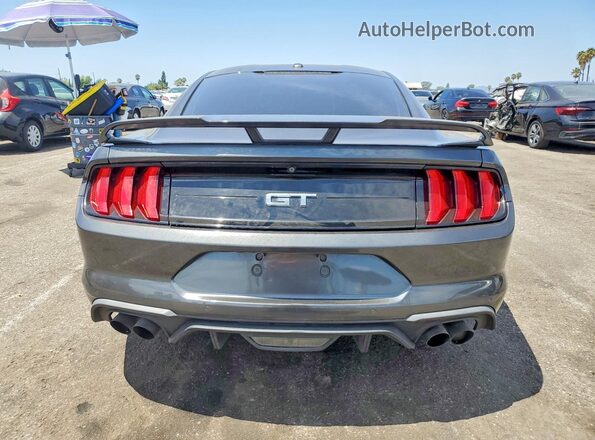 1FA6P8CF2L5124692 2020 FORD MUSTANG Gray უკანა ხედი