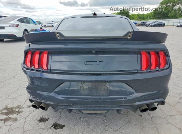 1FA6P8CF2L5181359 2020 FORD MUSTANG Black Вид ззаду