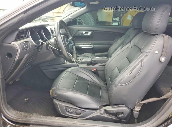 1FA6P8CF2L5181359 2020 FORD MUSTANG Black Вид салону спереду
