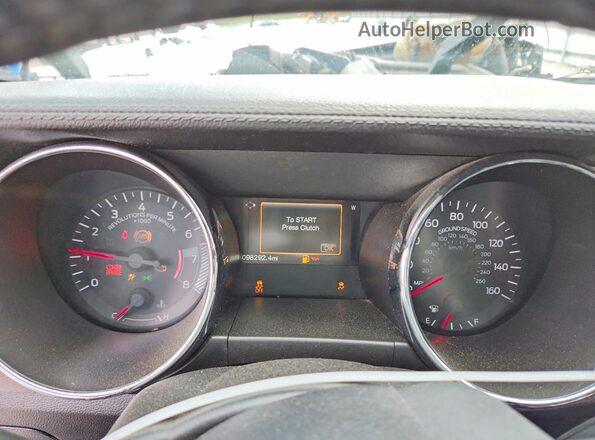 1FA6P8CF3G5260383 2016 FORD MUSTANG Black Vista del cuadro de instrumentos