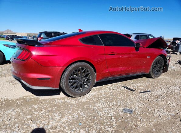 1FA6P8CF4L5146841 2020 FORD MUSTANG Burgundy Tył prawy