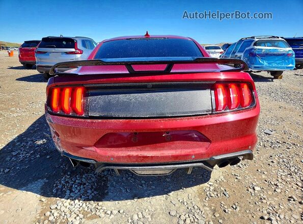 1FA6P8CF4L5146841 2020 FORD MUSTANG Burgundy Widok z tyłu