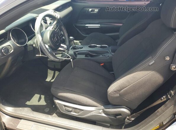 1FA6P8CF4N5105497 2022 FORD MUSTANG Charcoal Вид салону спереду
