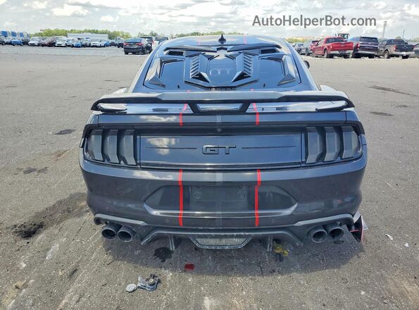 1FA6P8CF4N5105497 2022 FORD MUSTANG Charcoal Вид ззаду