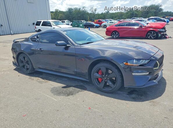 1FA6P8CF4N5105497 2022 FORD MUSTANG Charcoal Передня права чверть