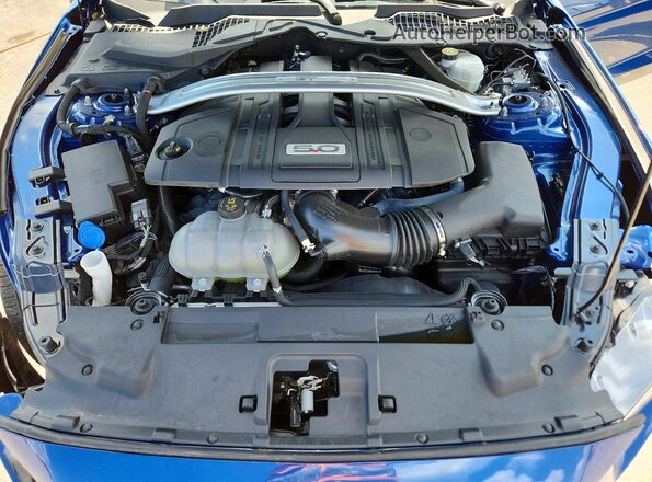 1FA6P8CF4N5126902 2022 FORD MUSTANG Blue Widok wnętrza z tyłu
