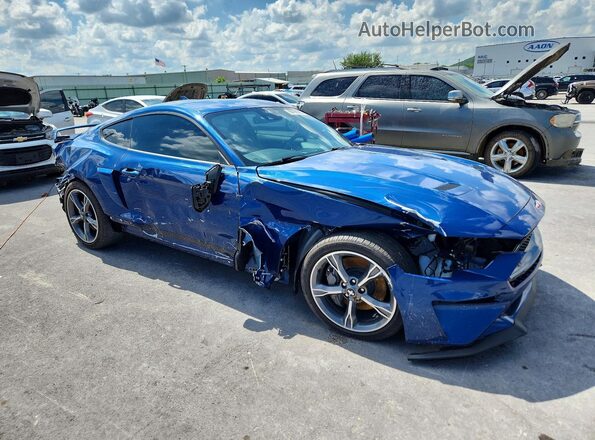 1FA6P8CF4N5126902 2022 FORD MUSTANG Blue Przód prawy
