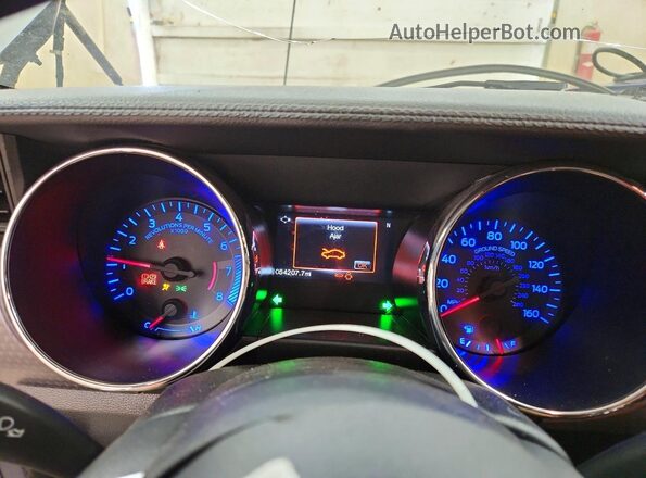 1FA6P8CF5G5327145 2016 FORD MUSTANG Charcoal Սարքավորումների վահանակի տեսք