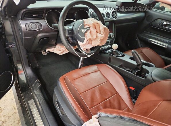 1FA6P8CF5G5327145 2016 FORD MUSTANG Charcoal Առջևի վահանակի տեսք