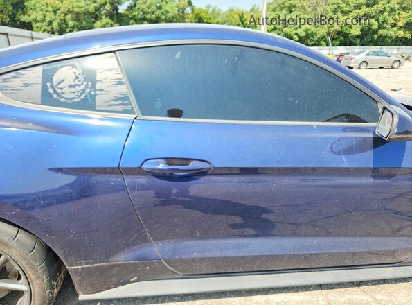 1FA6P8CF5J5146490 2018 FORD MUSTANG Blue Widok tylnych siedzeń