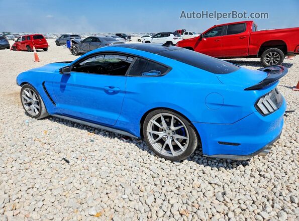 1FA6P8CF5N5111180 2022 FORD MUSTANG Blue Rear left