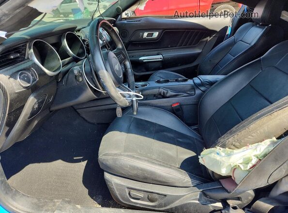 1FA6P8CF5N5111180 2022 FORD MUSTANG Blue Front interior view