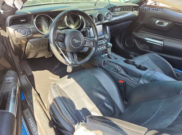 1FA6P8CF5N5111180 2022 FORD MUSTANG Blue Dashboard view